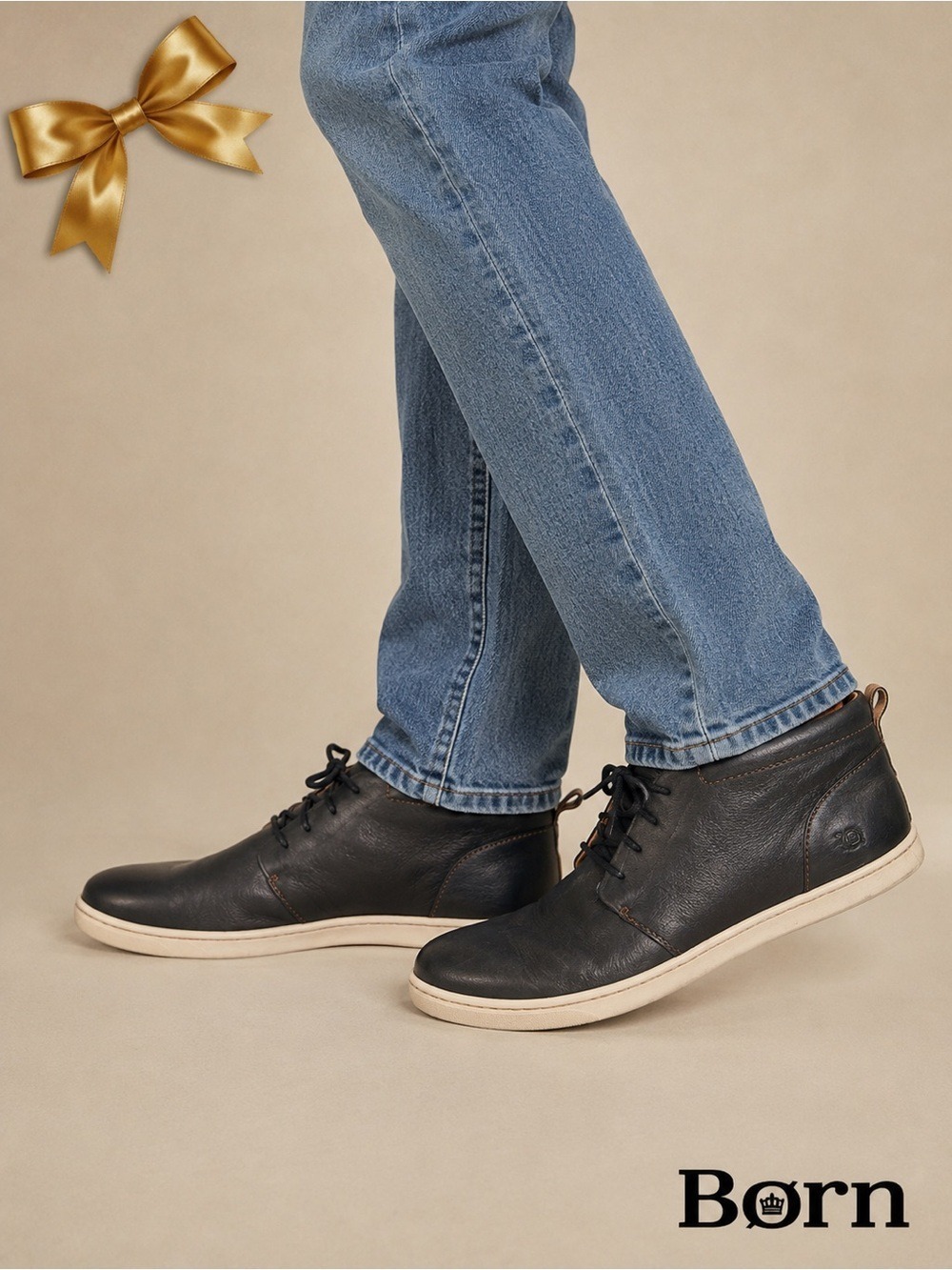 BORN Mason Leather Sneaker Black Nordstrom Men’s Size 11.5 VCJ021